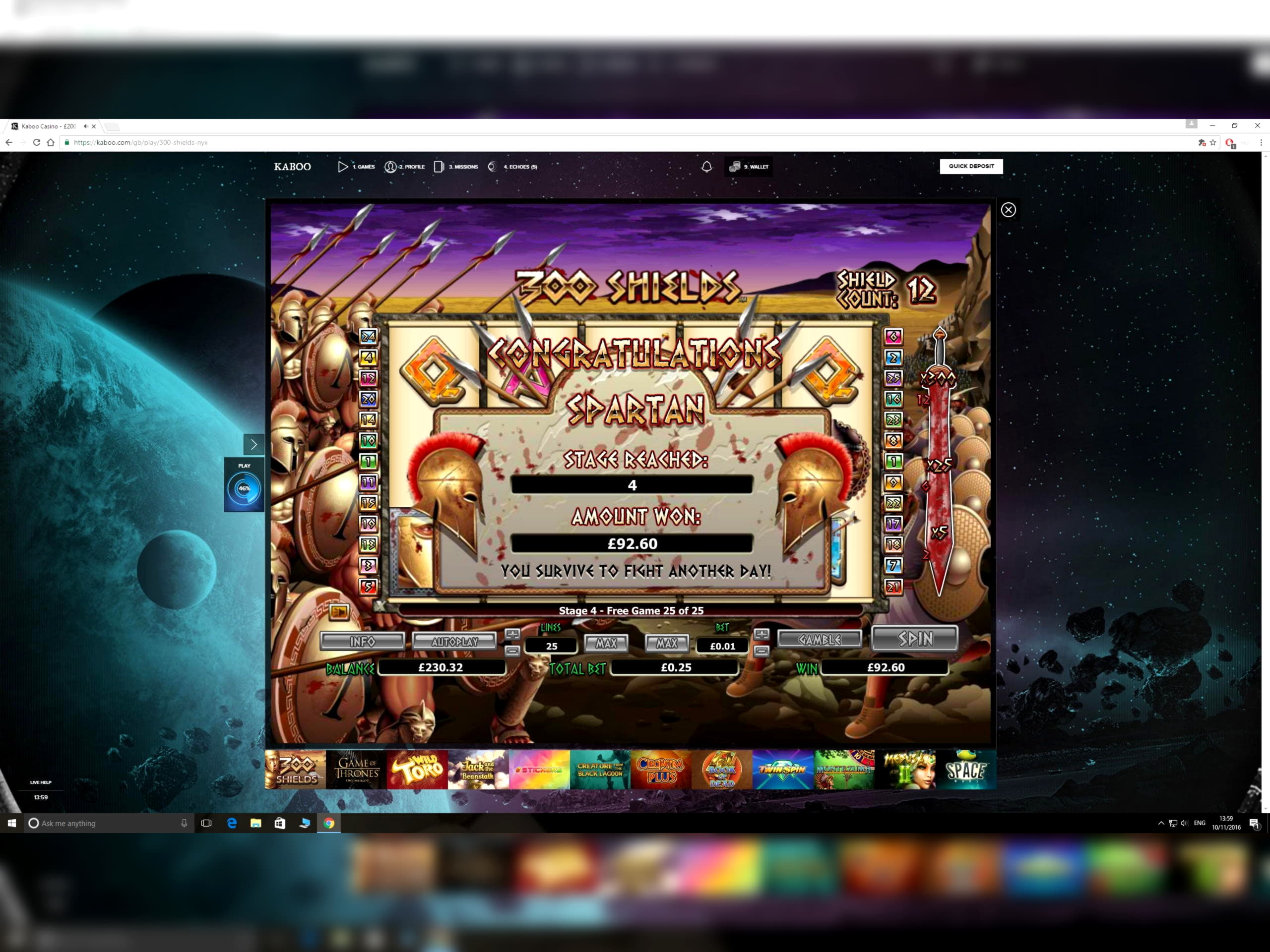 Eur 530 Mobile freeroll slot tournament at Treasure Island Jackpots Casino (Sloto Cash Mirror)
