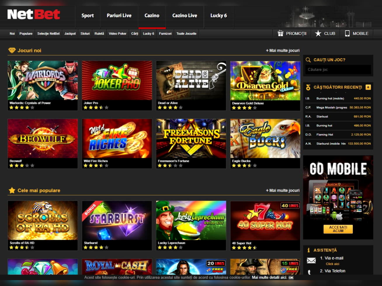 510% Welcome Bonus at Get Lucky Casino