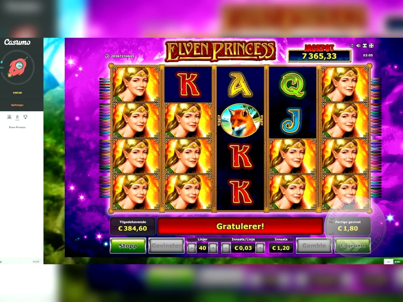 355% Signup casino bonus at Inter Casino
