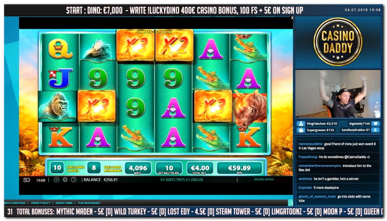 285% Match at a casino at Cadoola Casino
