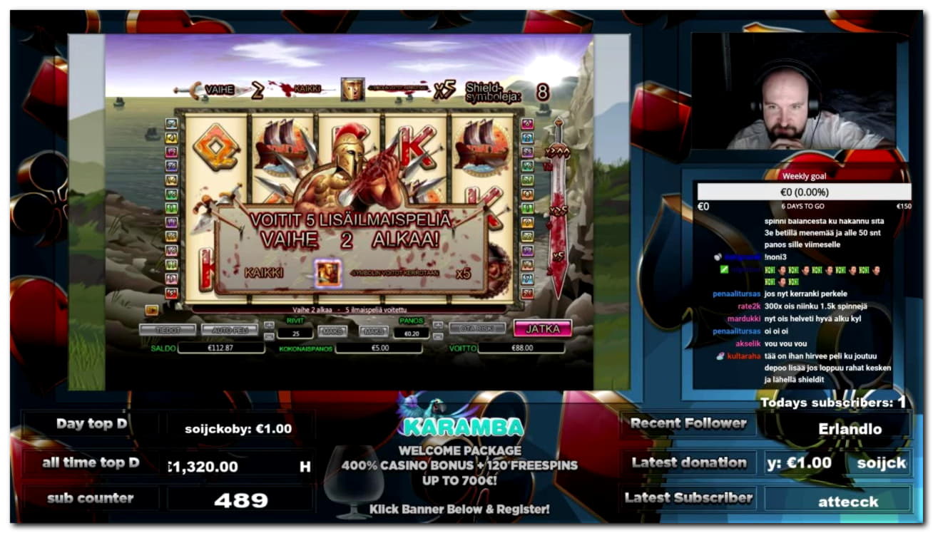 Eur 1990 No deposit at Spinit Casino