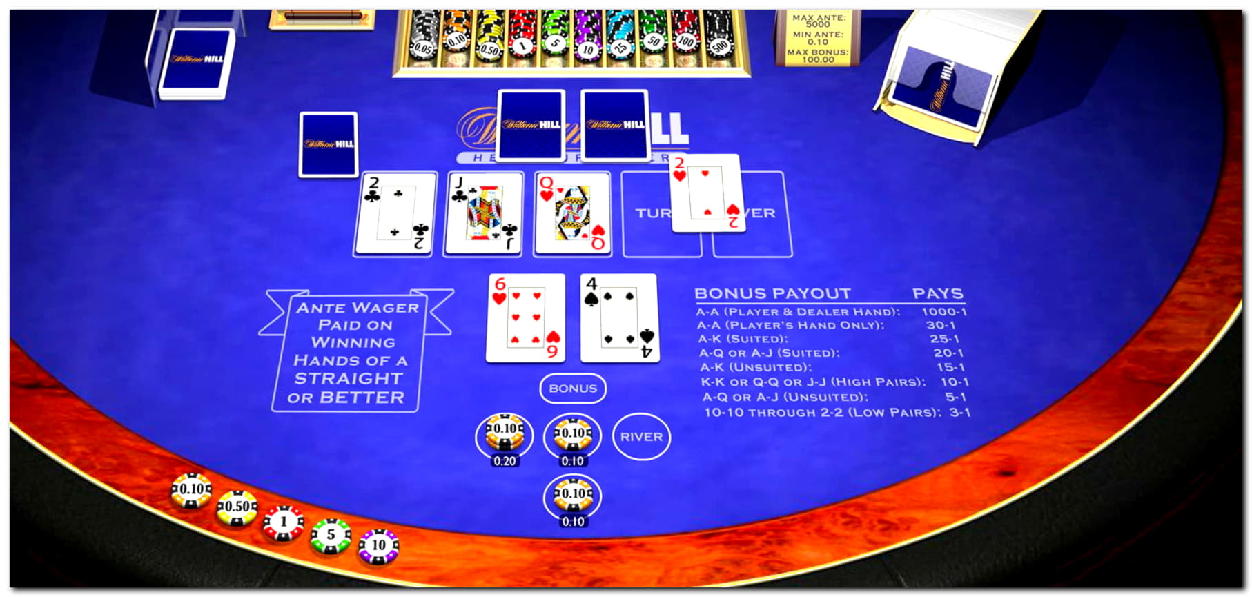 EUR 2995 No Deposit Bonus at William Hill Casino