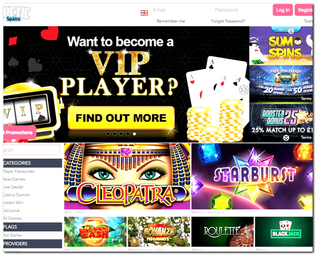 EUR 805 No deposit at Boa Boa Casino