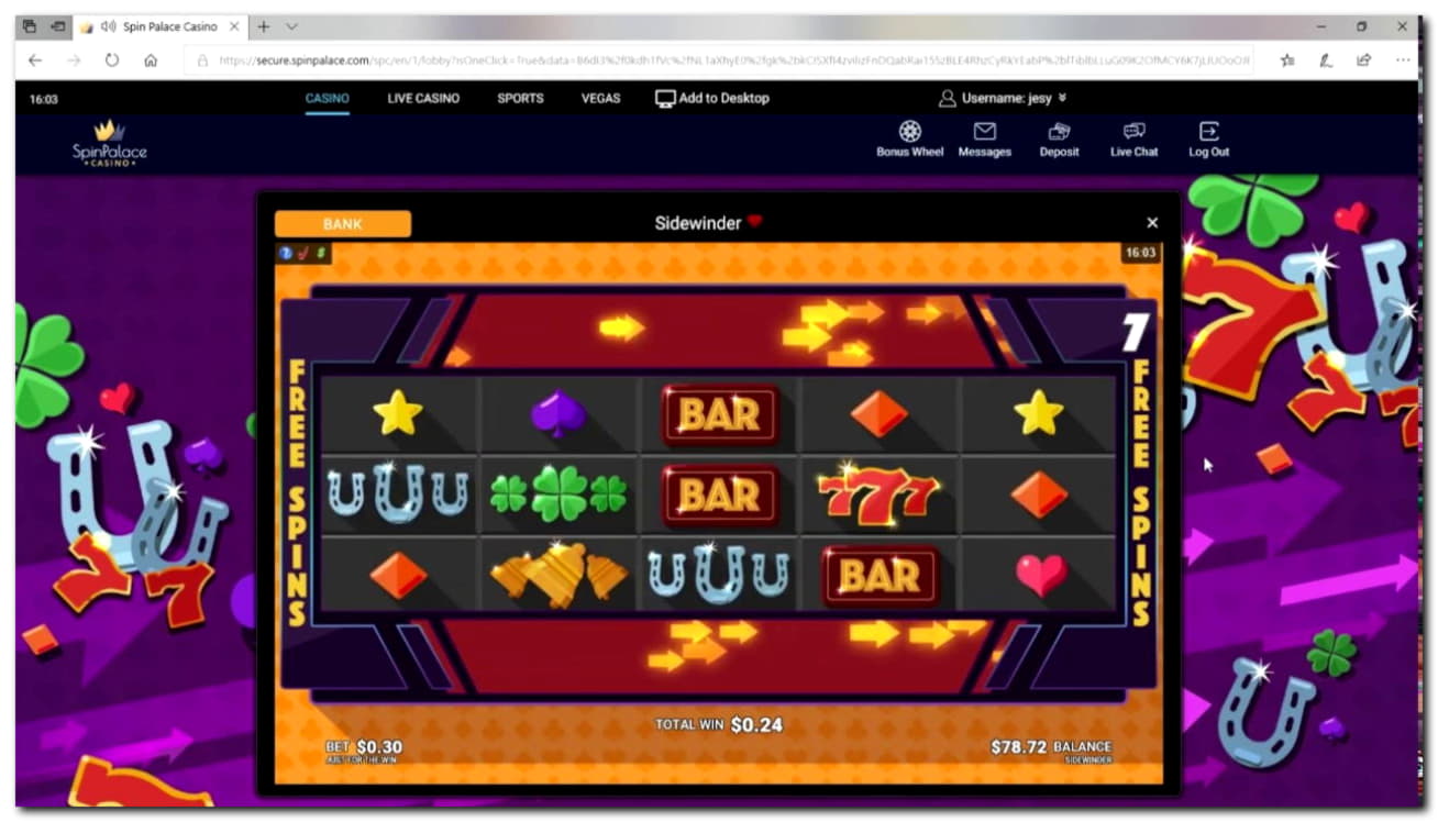 615% Signup casino bonus at Come On Casino
