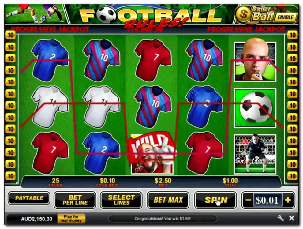 £325 free chip at 777 Casino