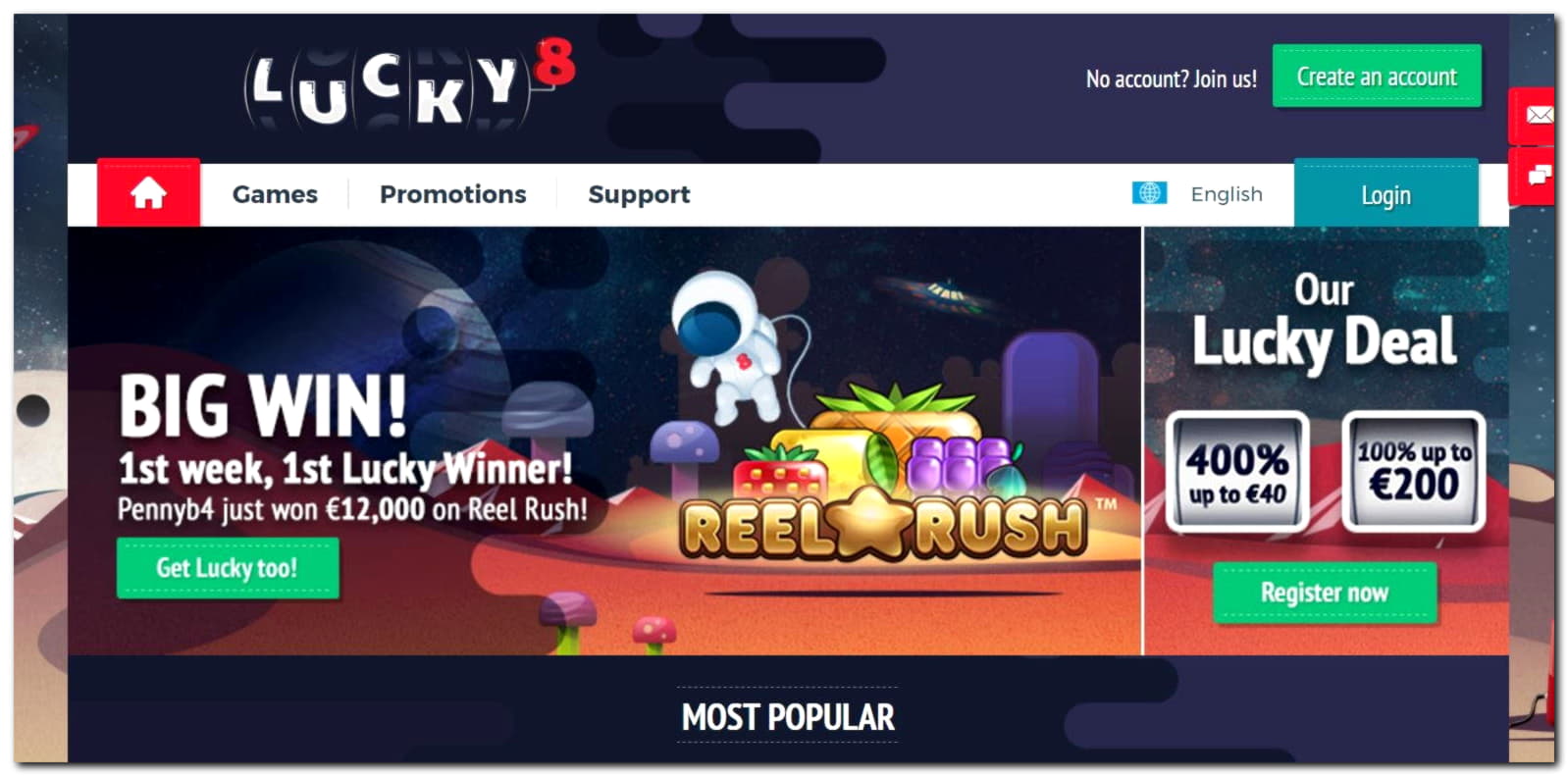 €3825 No deposit casino bonus at Malina Casino