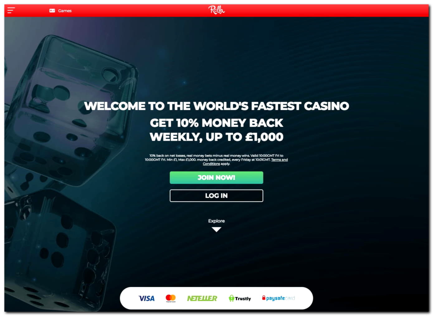 €3285 No deposit bonus casino at Cashmio Casino