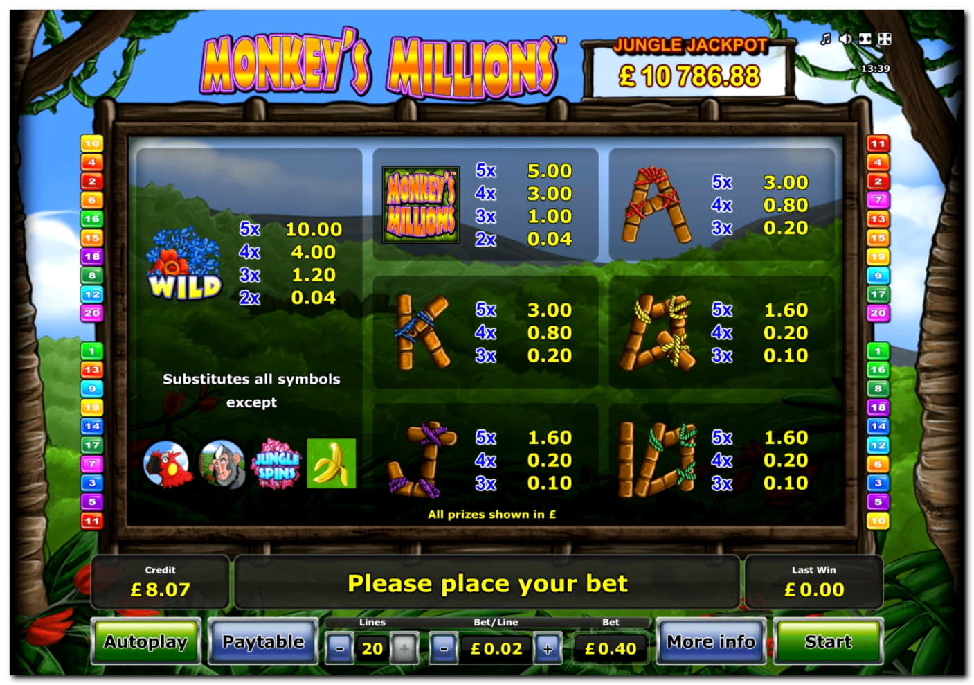 270 Trial Spins at Gamebookers Casino
