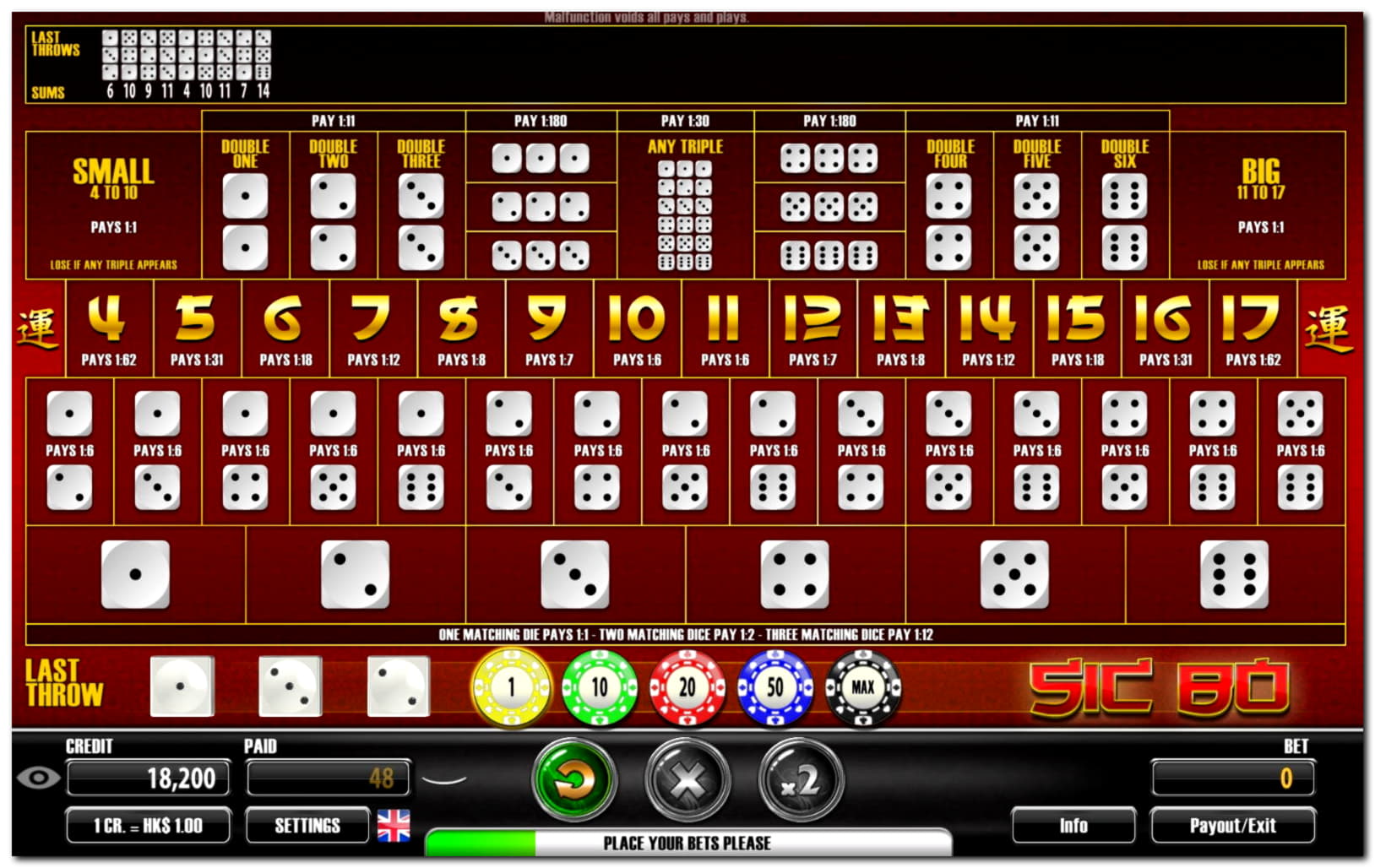 Eur 355 casino chip at Cashmio Casino