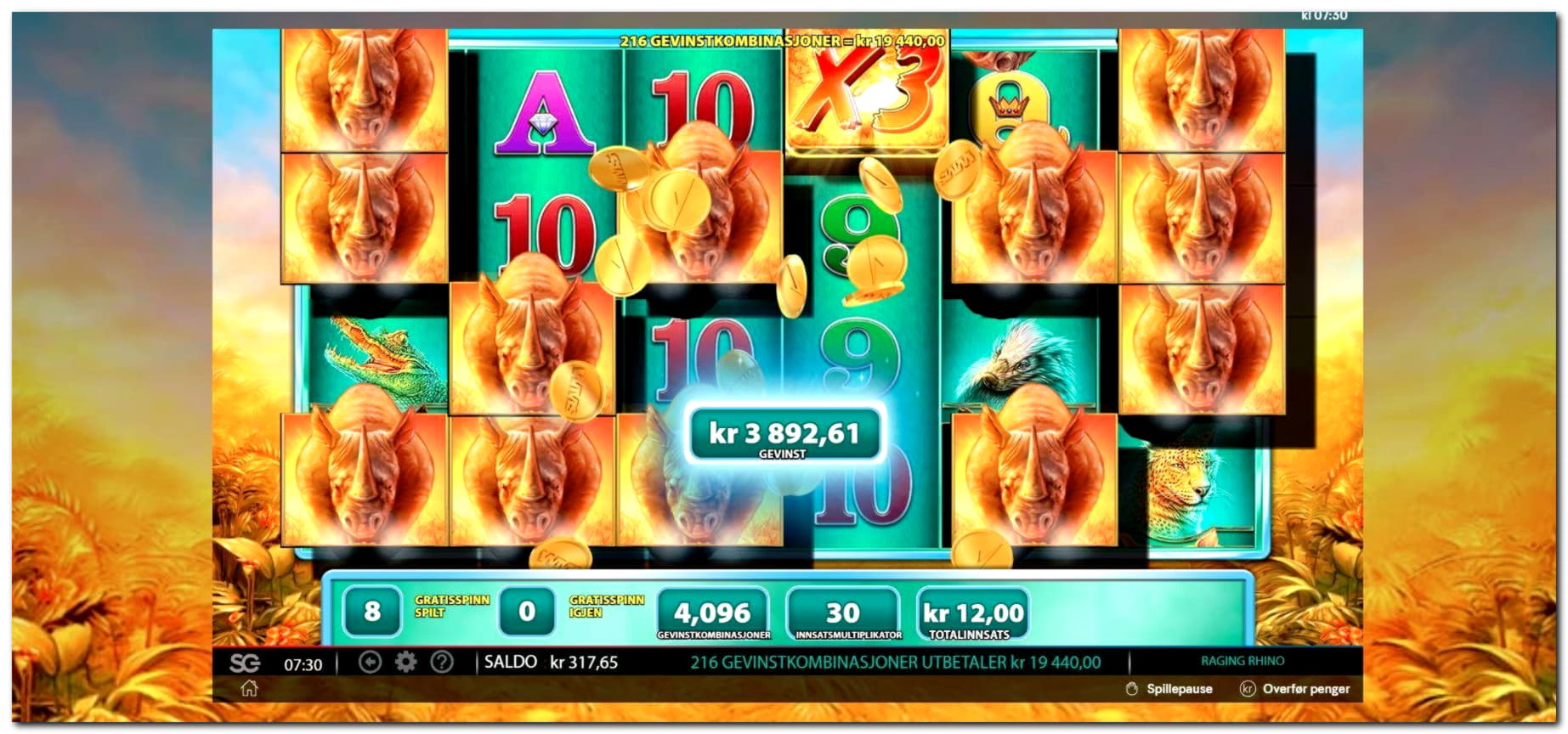 520% Match Bonus Casino at Royal Vegas Casino