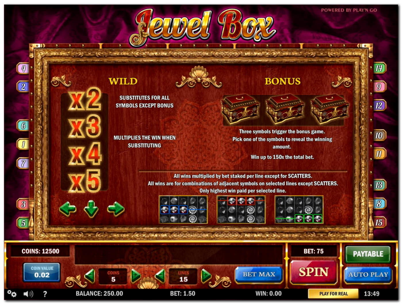 115 Free Spins Casino at Cadoola Casino