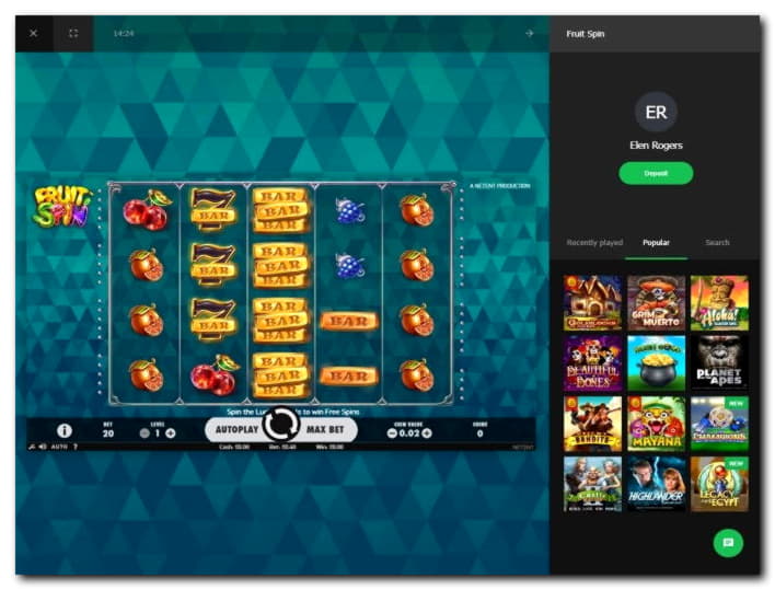 955% Match at a casino at Casino-X