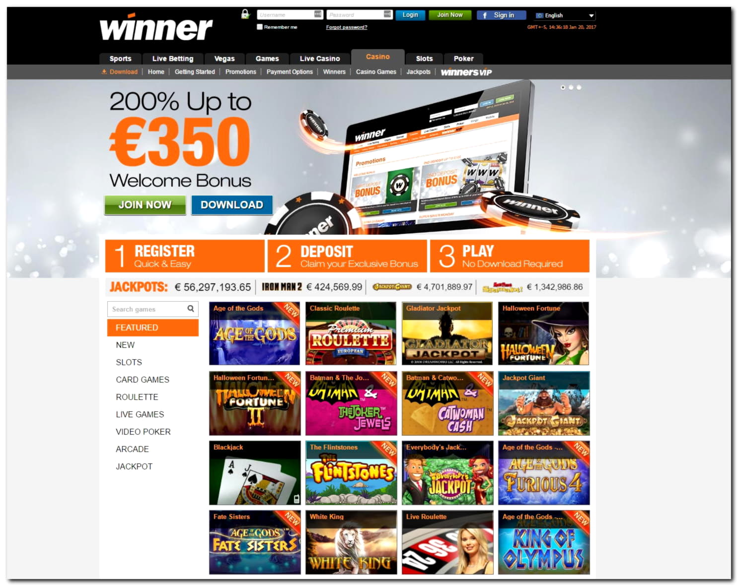 700% Match Bonus Casino at Boa Boa Casino