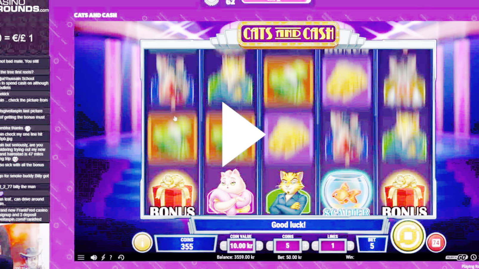 355% First deposit bonus at Spinit Casino