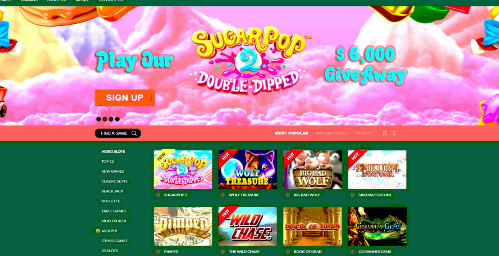 65 free spins no deposit casino at Cadoola Casino