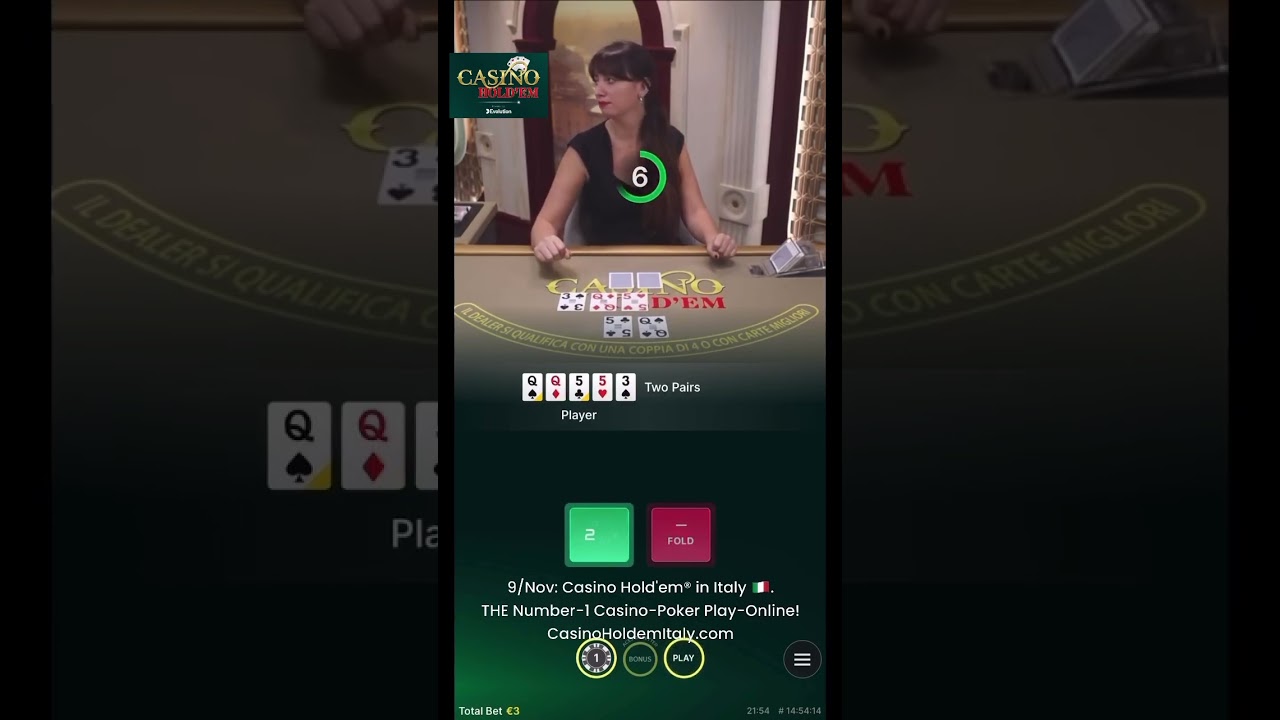 9/Nov: Casino Hold'em® in Italy 🇮🇹. THE Number-1 Casino-Poker Play-Online! CasinoHoldemitaly.com