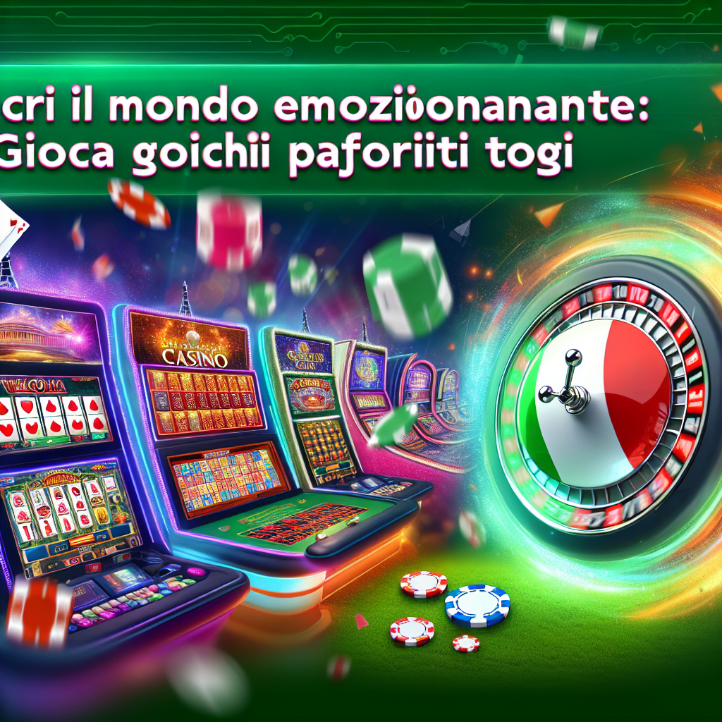 Discover the Thrilling World of Online Casinos in Italy: Play Your Favorite Games Today Discover the Thrilling World of Online Casinos in Italy: Play Your Favorite Games Today